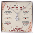 To My Granddaughter – A Piece of My Heart Forever Necklace