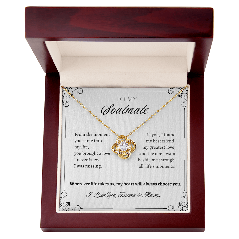 To My Soulmate Necklace | My Heart Will Always Choose You