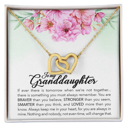 To My Granddaughter – Always Keep Me in Your Heart Necklace