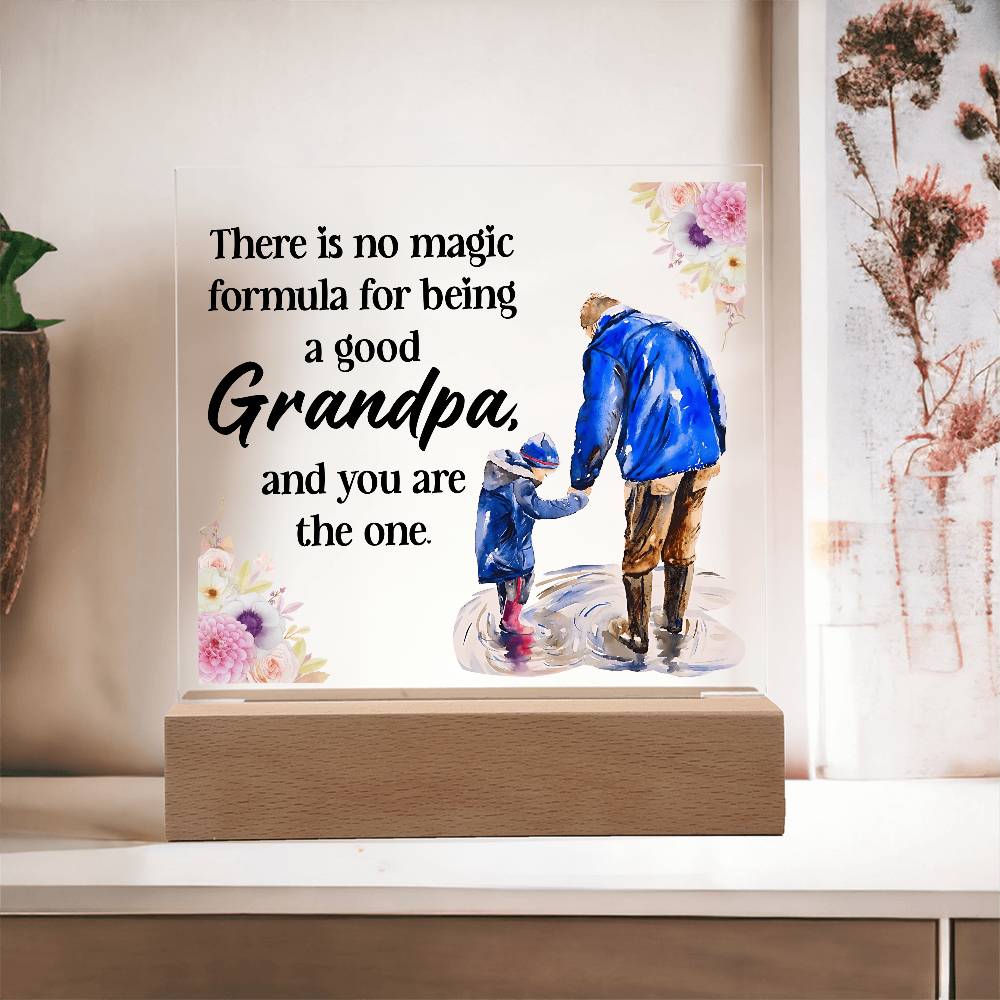 Acrylic Square Design - Grandpa