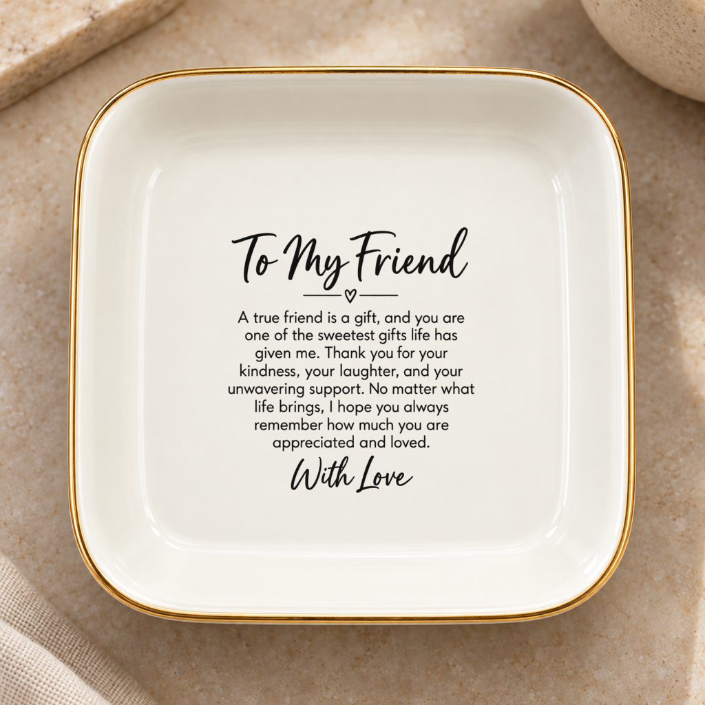 To My Friend Jewelry Dish – Meaningful Keepsake Gift